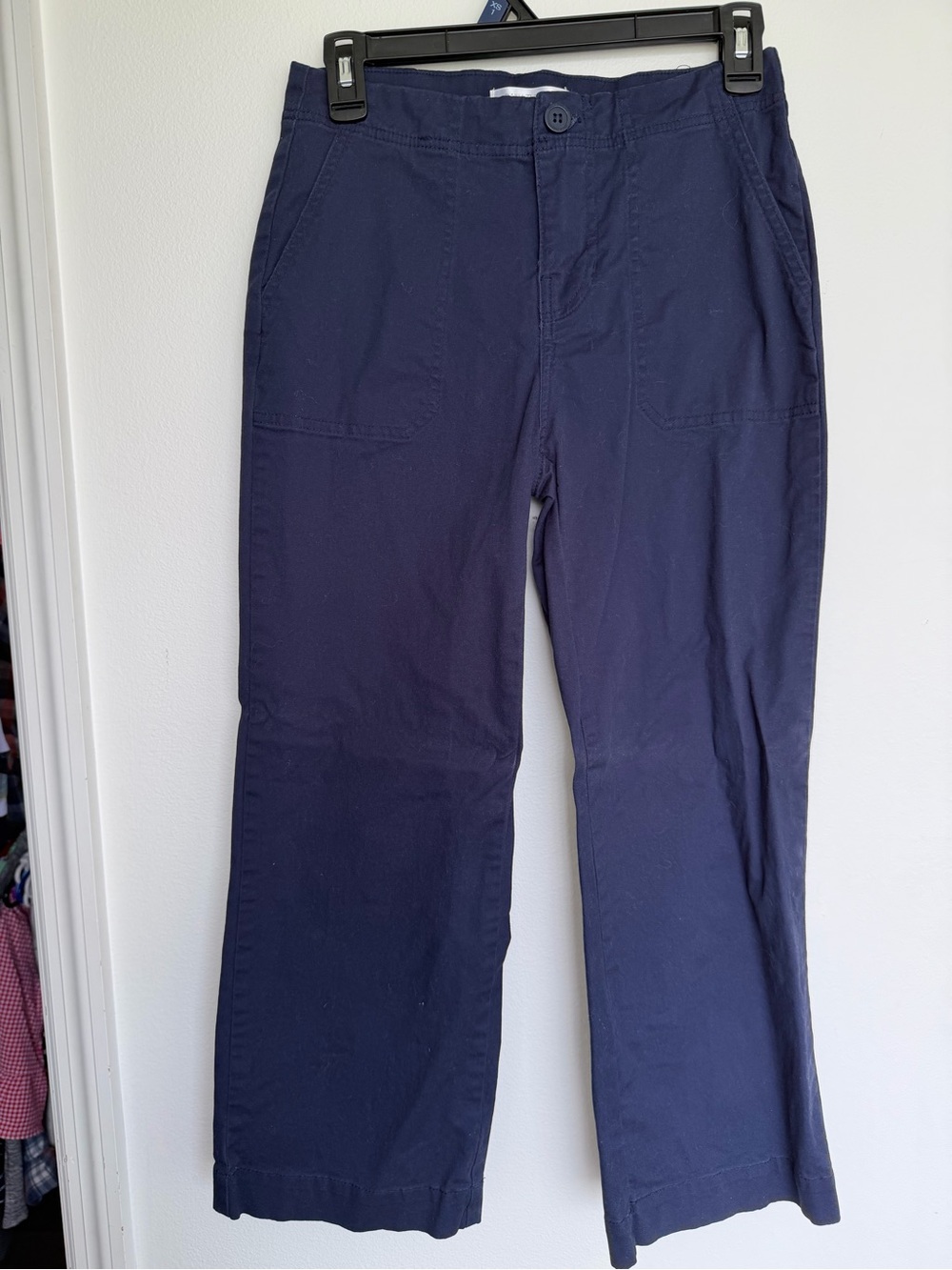 Women’s Navy Casual Straight-Leg Pants